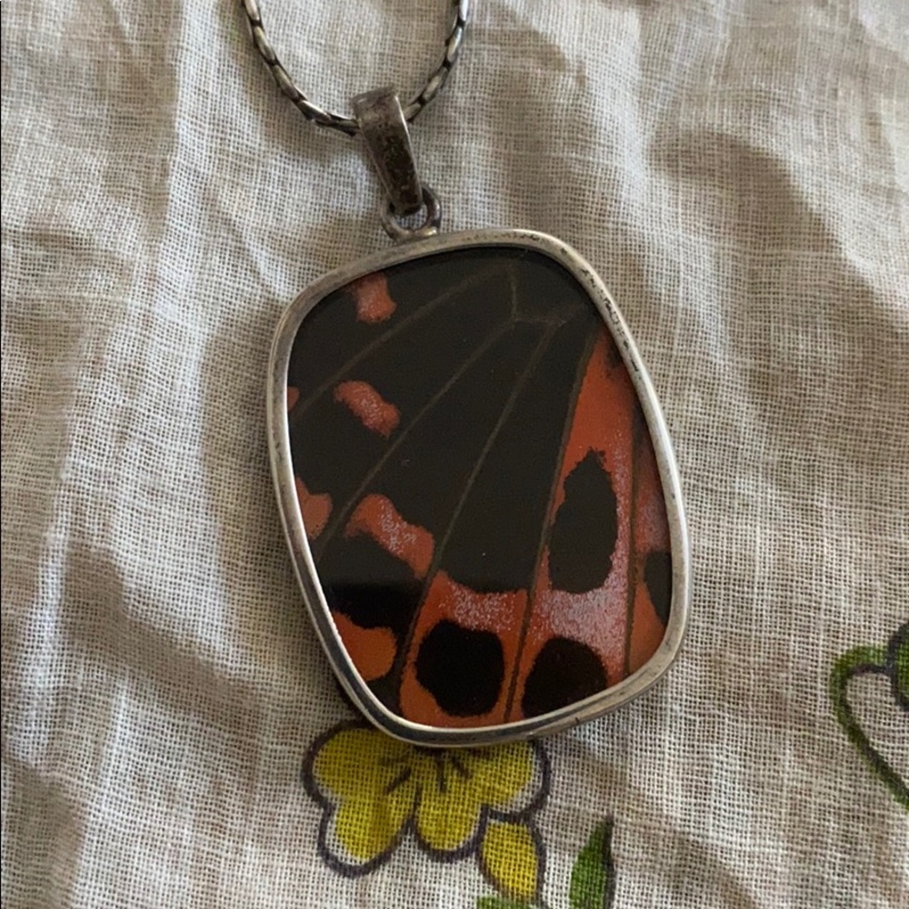 Butterfly pendant necklace